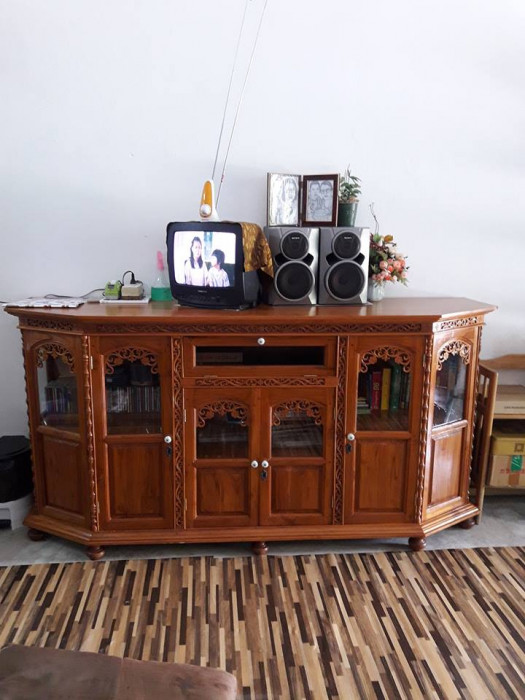 Sell Teak Wood Showcase Beautiful carving