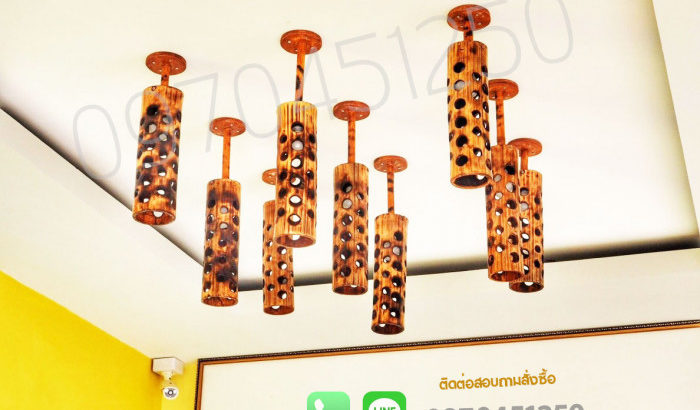 Bamboo lamp, bamboo wall lamp, handmade