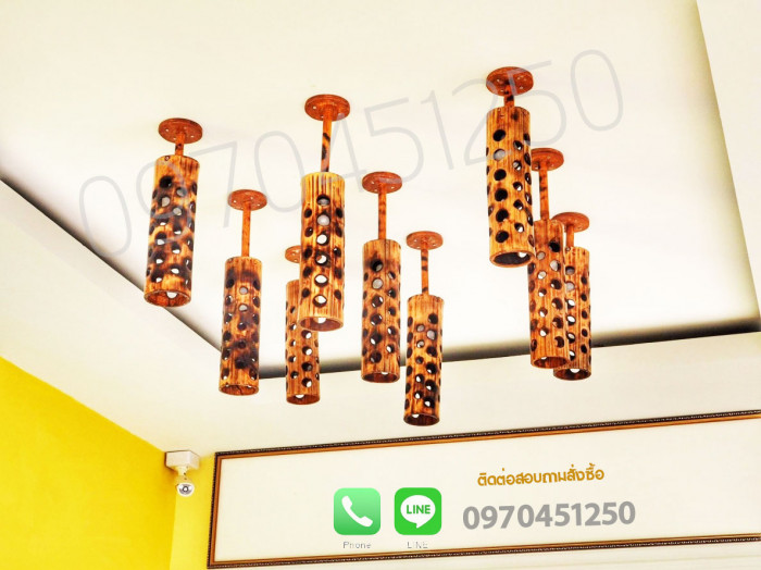 Bamboo lamp, bamboo wall lamp, handmade