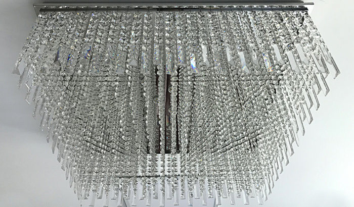 Crystal Ceiling Lamp, Square Shape