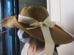 NEW!! Beautiful Stylish Hats with ribbon – Brown,