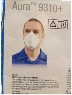 3M Aura TM 9310+ Face Mask/ Blocks 99.9% Viruses 3