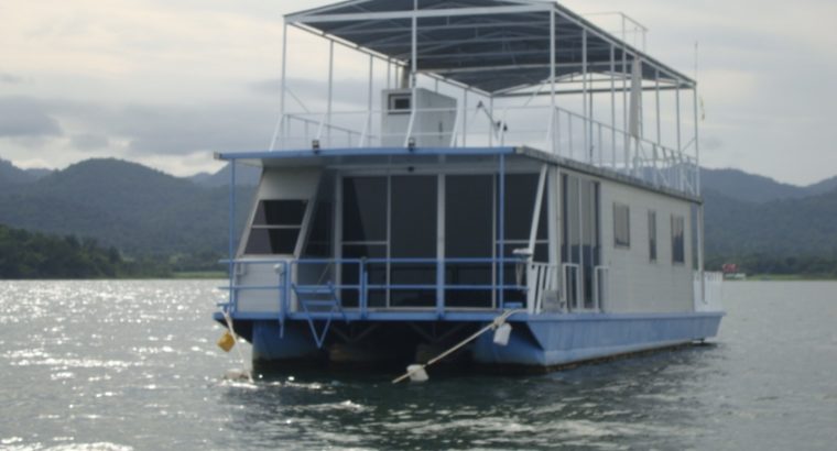 House Boat at Srinakarind Dam, Kanchanaburi. Great