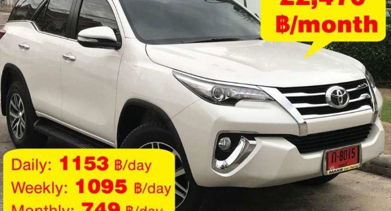 Toyota Fortuner for rent – 22470 ฿/mo