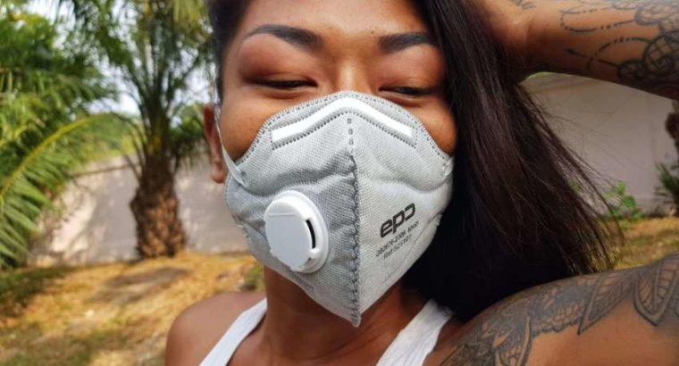 EPC Mask PM2.5 Dust Mask KN95 Gray patterned