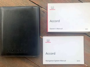 HONDA ACCORD Owners Manuals (English) + GENUINE Ho