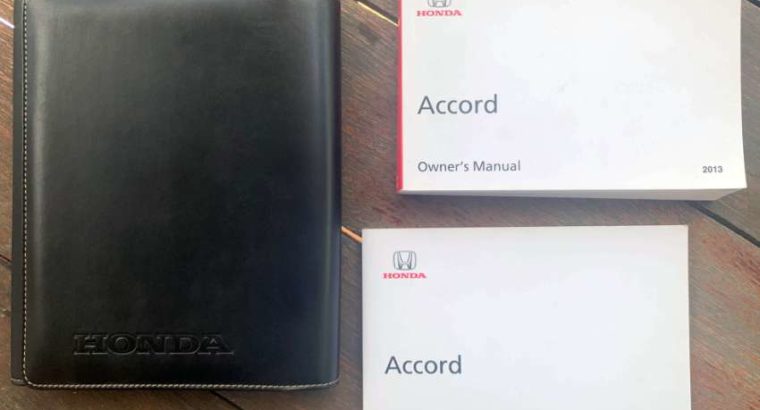 HONDA ACCORD Owners Manuals (English) + GENUINE Ho