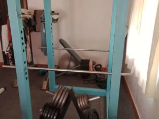 POWER RACK /WEIGHT PLATES (108 kg)