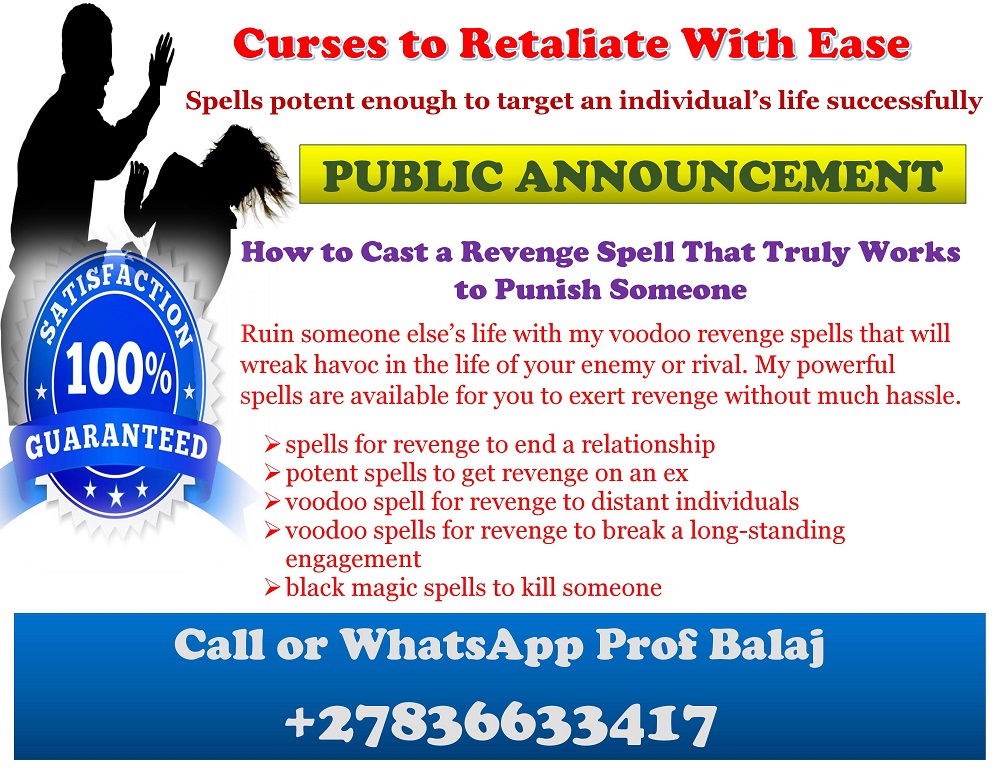 Revenge Spells to Inflict Serious Harm on Enemies