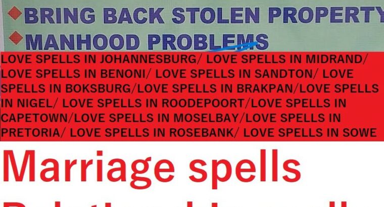 GET BACK YOUR LOST LOVER SPELL+27 74 116 2667