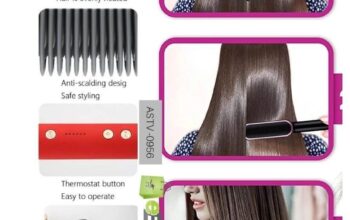 straight comb temperature control hair straightene