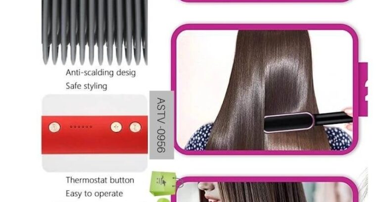 straight comb temperature control hair straightene