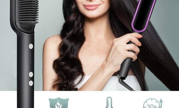 straight comb temperature control hair straightene