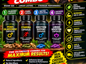 4 In 1 Extra Strong Herbal Penis Enlargement Combo