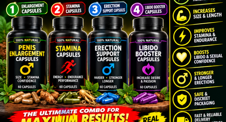 4 In 1 Extra Strong Herbal Penis Enlargement Combo