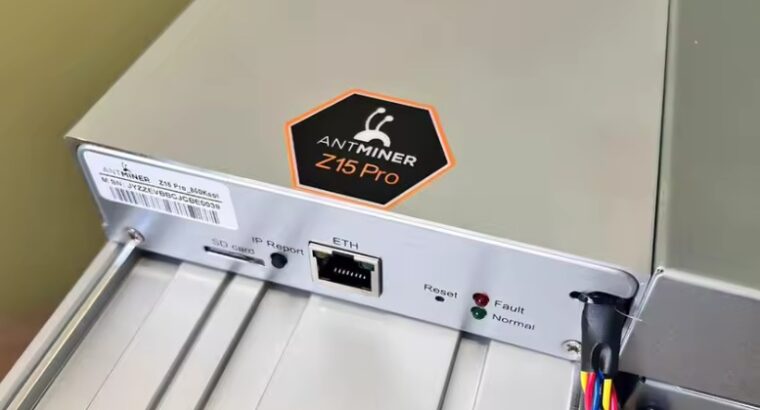 For sale zcash Miner Z15 Pro in stock 2,999usdt Bi
